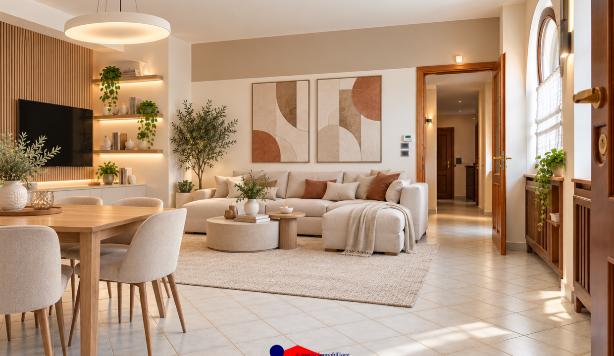 Soggiorno moderno beige e caldo (1)